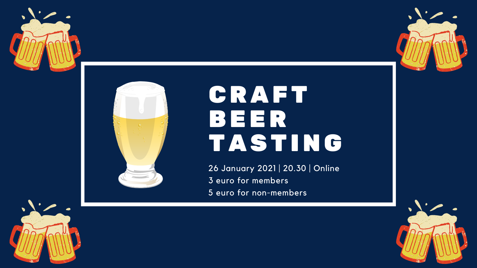 Craft beer tasting banner
